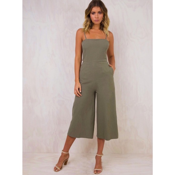 Princess Polly Pants - “Princess Polly” Tie back Jumpsuit